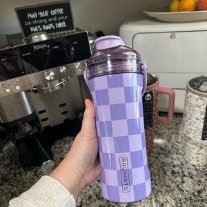 BrüMate Purple Checkered Shaker